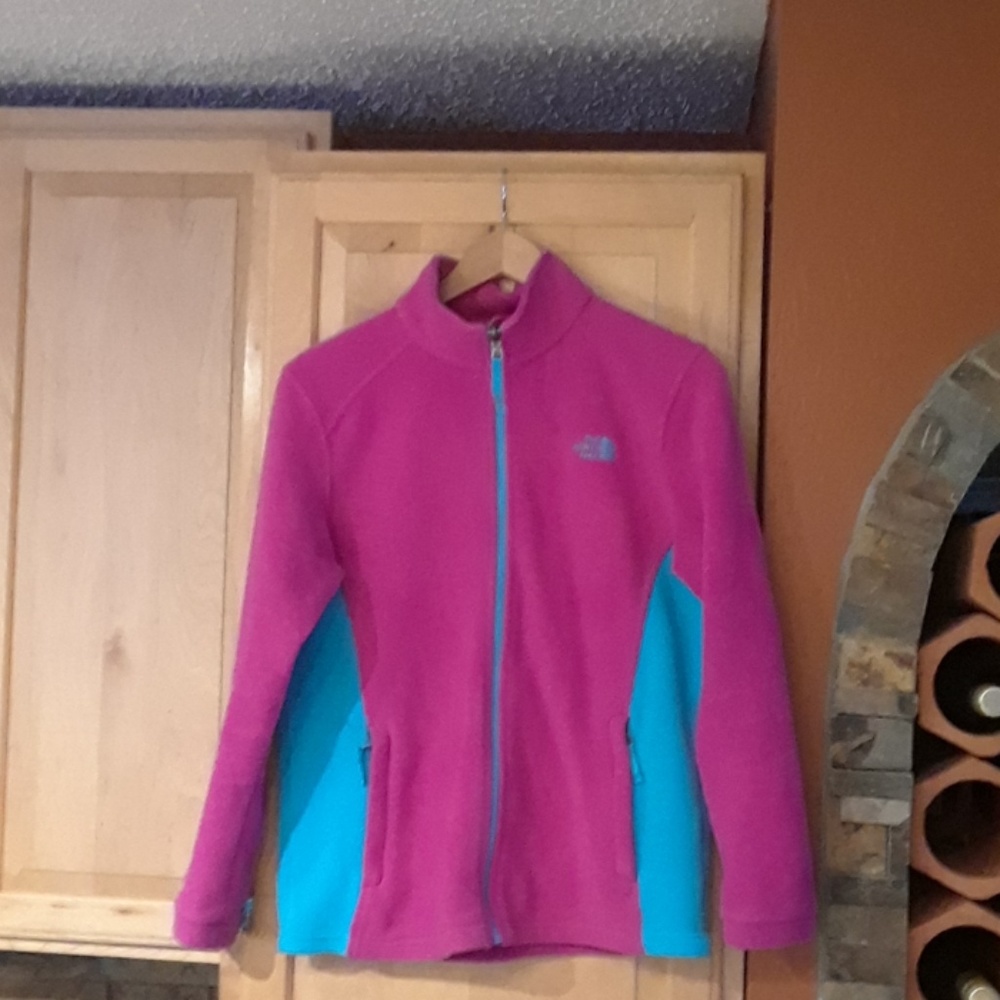 The North Face Girls Multicolor Fleece Jacket - Picture 1 of 4